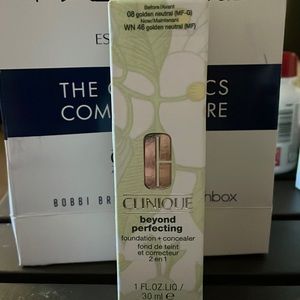 Clinique beyond perfecting foundation + concealer. Golden Neutral.